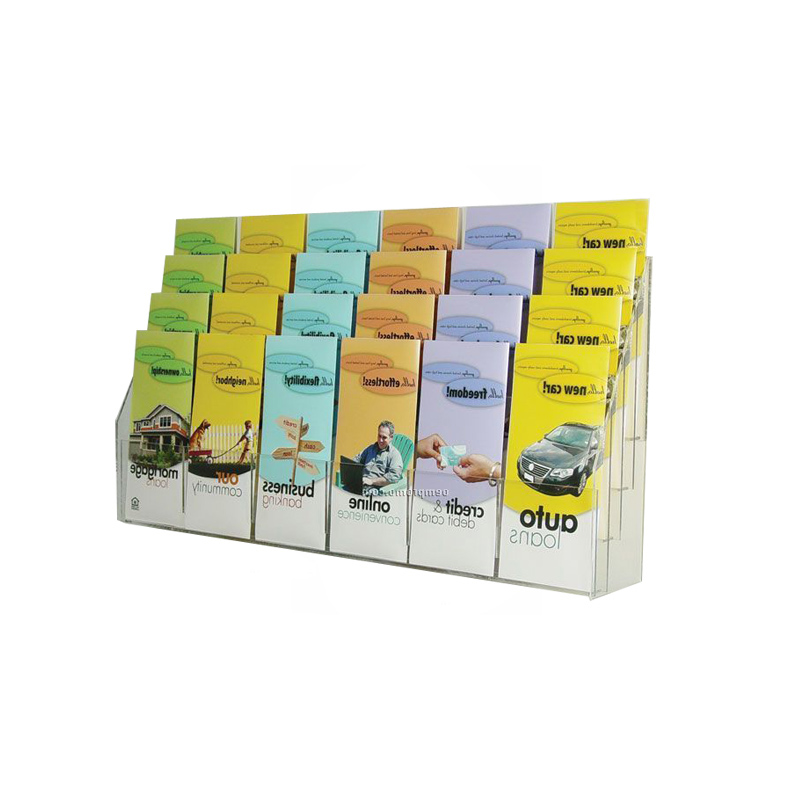 3 shelf Acrylic book counter rack