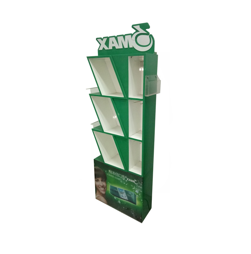 wood floor display stand rack