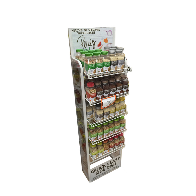 Metal Floor Display Stand For Drinking