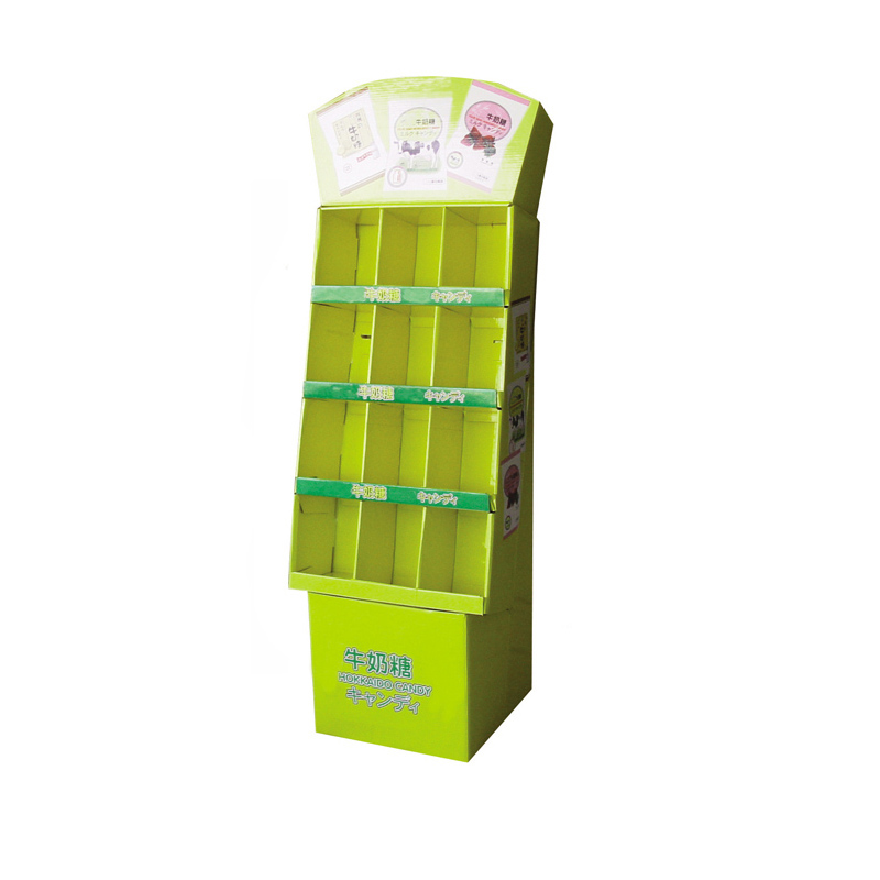 Paper display rack for retail food