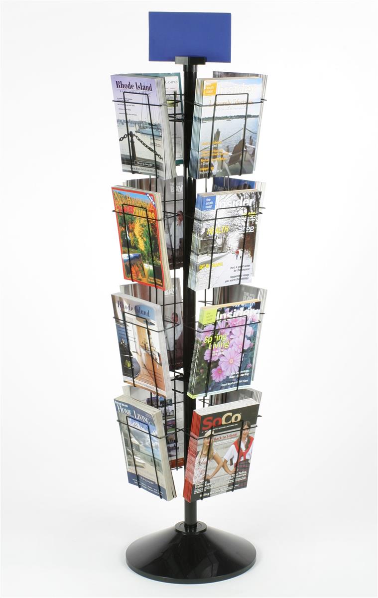 magazine exhibition display stand rack