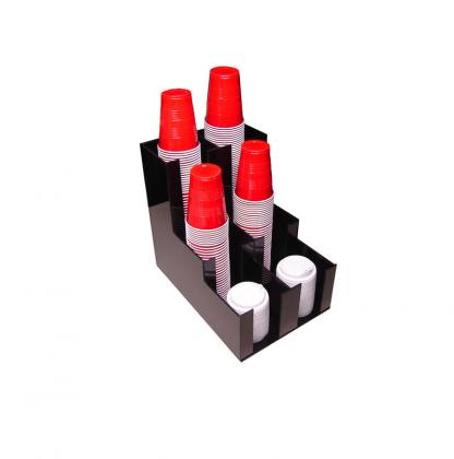 Black color acrylic display rack stand